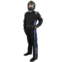 Velocity Race Gear - Velocity 5 Race Suit - Black/Blue - Medium