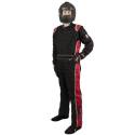 Velocity Race Gear - Velocity 5 Race Suit - Black/Red - Medium