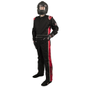 Velocity Race Gear - Velocity 1 Sport Suit - Black/Red - XXX-Large