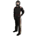 Velocity Race Gear - Velocity 1 Sport Suit - Black/Silver - Large