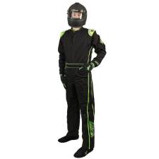 Velocity 5 Race Suit 2018 - Black/Fluo Green 20118-18