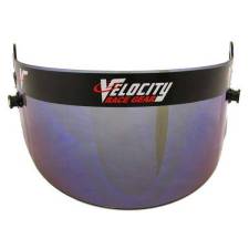 Velocity Race Gear - Velocity Race Gear Helmet Shields - Blue Chrome