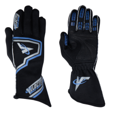Velocity Race Gear - Velocity Fusion Glove - Black/Silver/Blue - Large