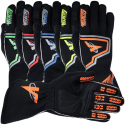 Velocity Race Gear - Velocity Fusion Glove - Black/Fluo Orange/Silver - XX-Large - Image 4