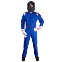 Velocity Race Gear - Velocity 5 Patriot Suit - Blue/White/Red - Large - Image 1