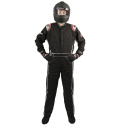 Velocity Race Gear - Velocity Outlaw Race Suit - Black/Silver/Red - Medium/Large - Image 2